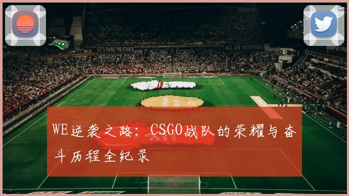 WE逆袭之路：CSGO战队的荣耀与奋斗历程全纪录